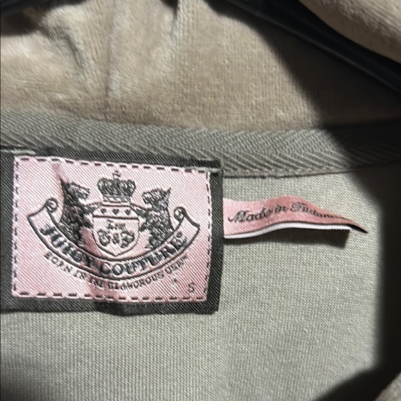 Vintage Y2K Juicy Couture Tan Hooded Zip-Up Jacket hoodie - Picture 3 of 11